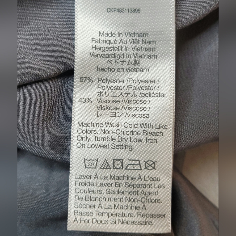 Madewell Bias-Cut Satin Maxi Slip Skirt Size 12 Dusk Gray Elastic Waist Flowy - Picture 14 of 16